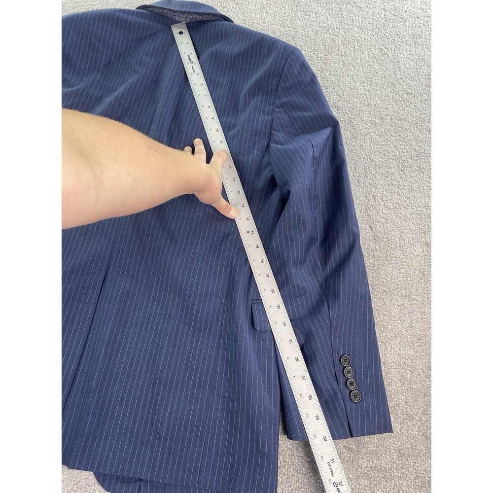 Brooks Brothers Suit Jacket 42 R Blue Wool Striped Tellegno 1900 Regent Italy - Picture 3 of 16